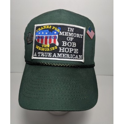 VTG hat cap in memory of bob hope comedian actor snapback trucker true American  eb-92937823